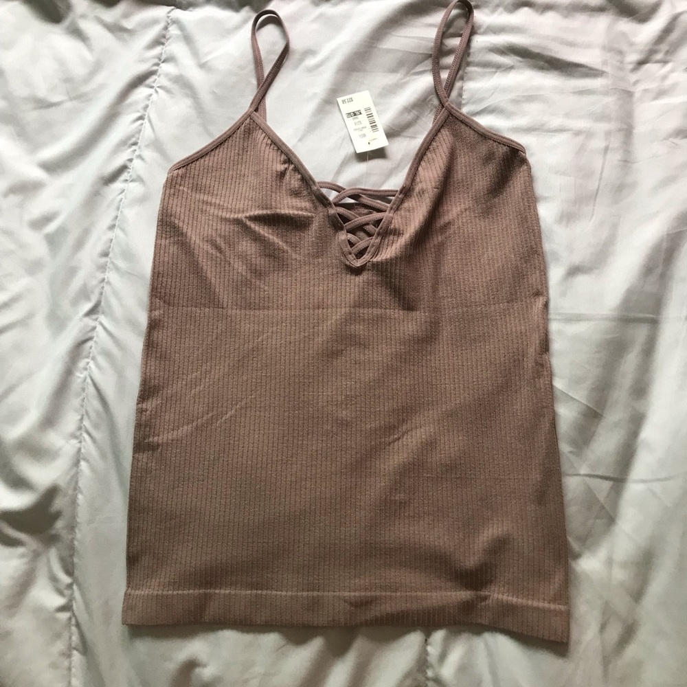 Dusty purple Arepostale tank top.